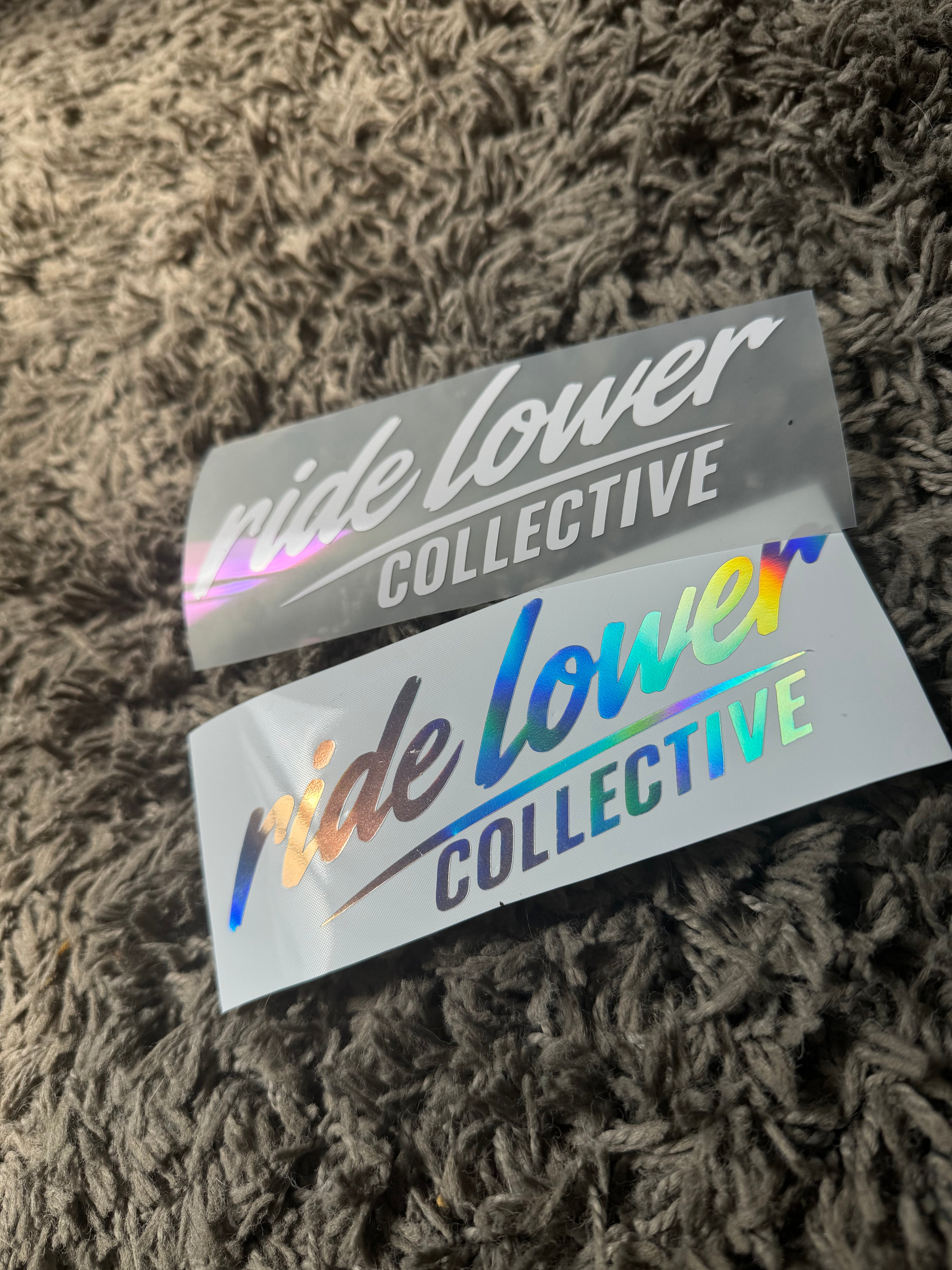 ridelower vinyl decal rectangle