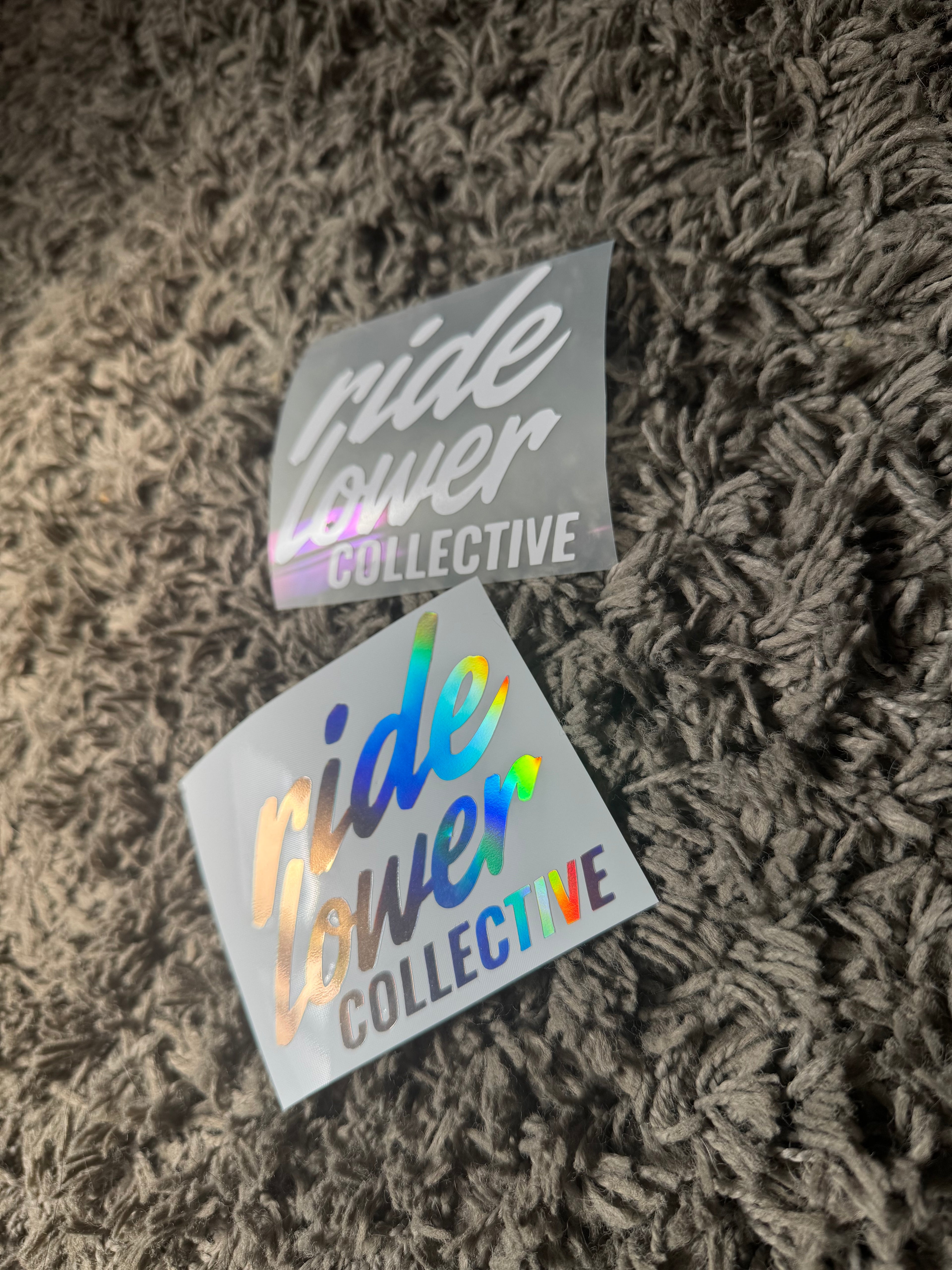Ridelower compact vinyl sticker